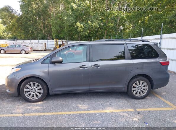5TDDZ3DC1HS163584 2017 TOYOTA SIENNA Gray 360 interior view
