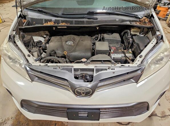 5TDDZ3DC1JS194968 2018 TOYOTA SIENNA White Շարժիչի բաժամունքի տեսք