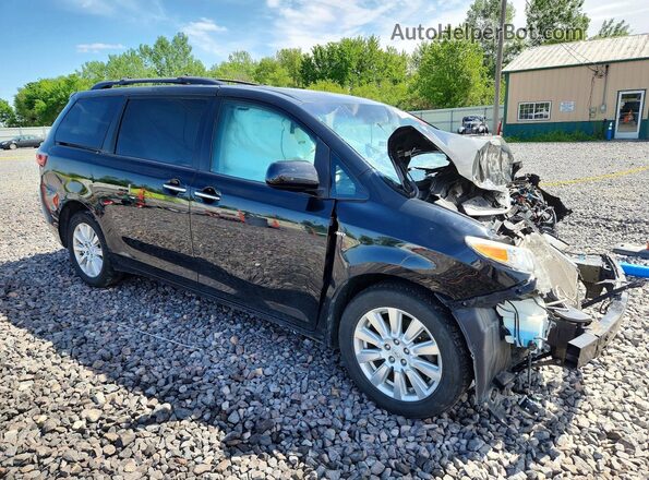 5TDDZ3DC2HS174058 2017 TOYOTA SIENNA Black Front right