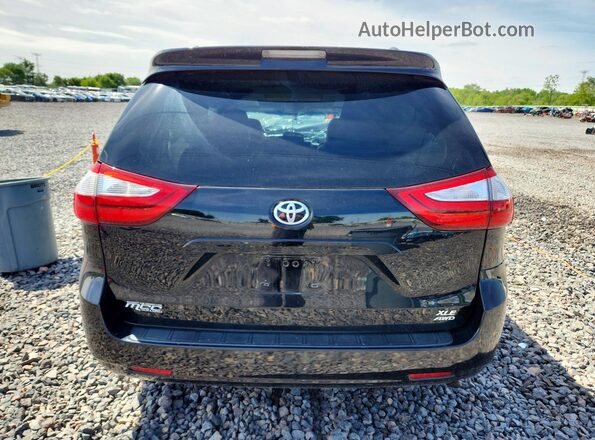 5TDDZ3DC2HS174058 2017 TOYOTA SIENNA Black Rear view