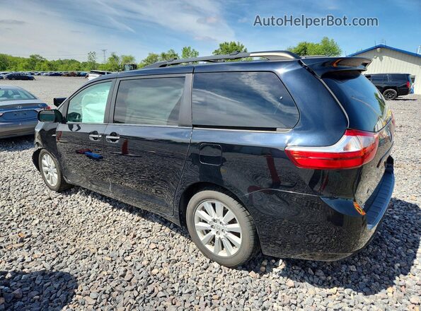 5TDDZ3DC2HS174058 2017 TOYOTA SIENNA Black Rear left