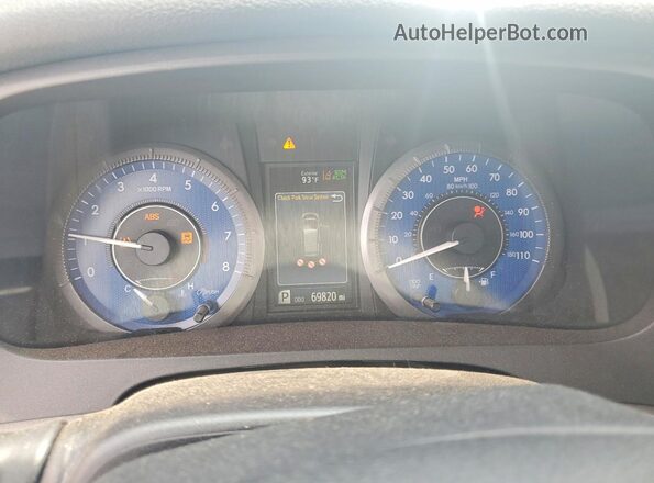 5TDDZ3DC2LS233862 2020 TOYOTA SIENNA Silver Widok zestawu wskaźników