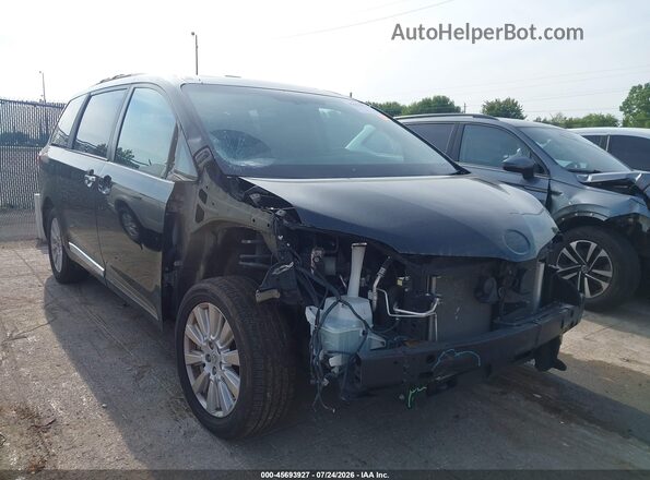 5TDDZ3DC3HS146480 2017 TOYOTA SIENNA Black წინა ხედი