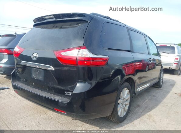5TDDZ3DC3HS146480 2017 TOYOTA SIENNA Black უკანა მარჯვენა
