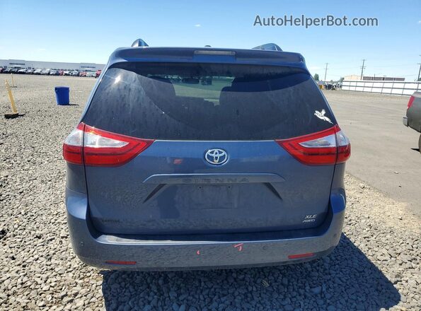 5TDDZ3DC3HS160721 2017 TOYOTA SIENNA Blue უკანა ხედი