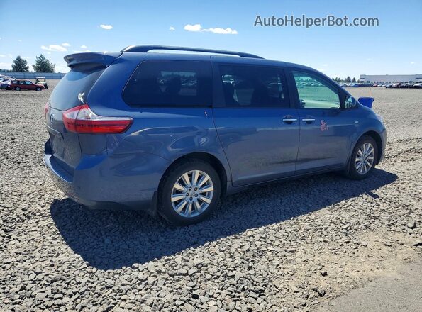 5TDDZ3DC3HS160721 2017 TOYOTA SIENNA Blue უკანა მარჯვენა