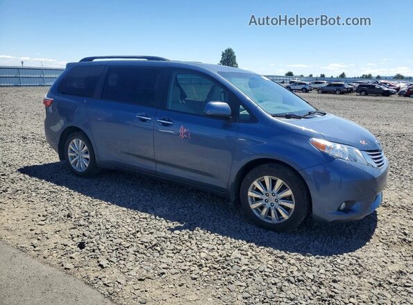 5TDDZ3DC3HS160721 2017 TOYOTA SIENNA Blue წინა მარჯვენა