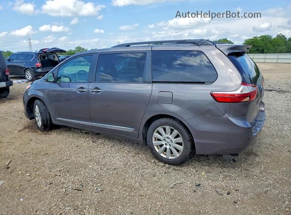 5TDDZ3DC3HS170553 2017 TOYOTA SIENNA Charcoal Հետևի ձախ