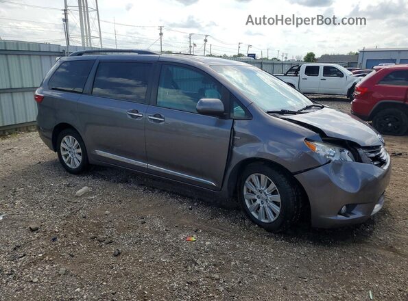 5TDDZ3DC3HS170553 2017 TOYOTA SIENNA Charcoal Առջևի աջ