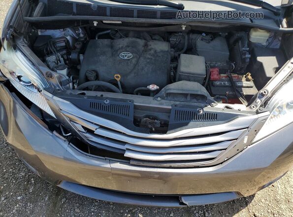5TDDZ3DC3HS170553 2017 TOYOTA SIENNA Charcoal Շարժիչի բաժամունքի տեսք