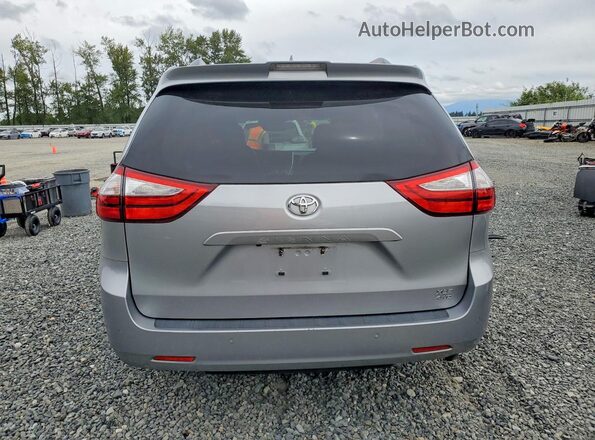 5TDDZ3DC3JS206294 2018 TOYOTA SIENNA Silver Vista trasera