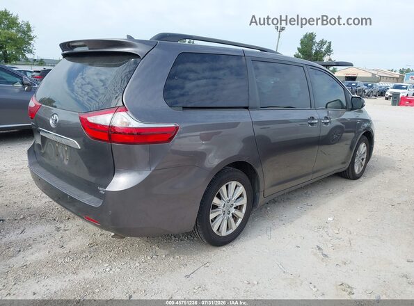 5TDDZ3DC4HS171937 2017 TOYOTA SIENNA Gray უკანა მარჯვენა