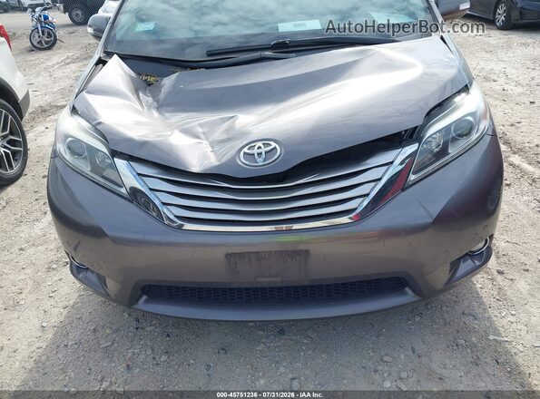 5TDDZ3DC4HS171937 2017 TOYOTA SIENNA Gray ხელსაწყოთა პანელის ხედი