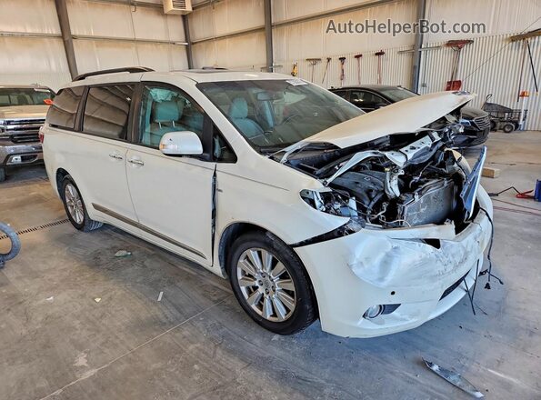 5TDDZ3DC5HS156489 2017 TOYOTA SIENNA White Przód prawy