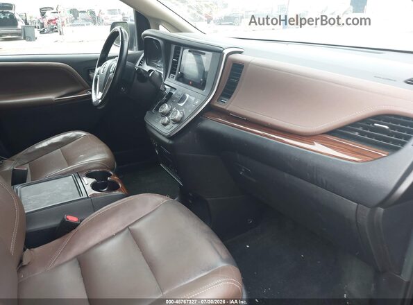 5TDDZ3DC5HS166021 2017 TOYOTA SIENNA Black Vista interior delantera