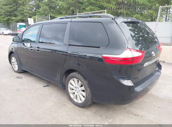 5TDDZ3DC5HS166021 2017 TOYOTA SIENNA Black Trasero izquierdo