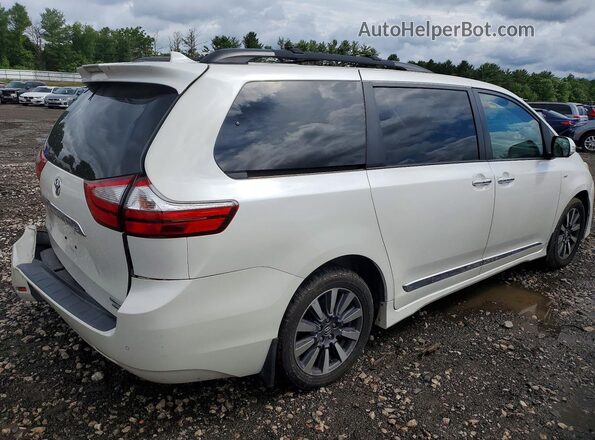 5TDDZ3DC5JS196612 2018 TOYOTA SIENNA White უკანა მარჯვენა