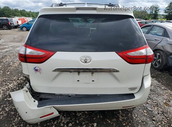 5TDDZ3DC5JS196612 2018 TOYOTA SIENNA White უკანა ხედი