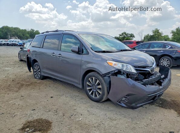 5TDDZ3DC5JS199686 2018 TOYOTA SIENNA Gray Առջևի աջ