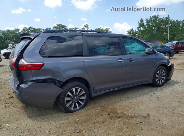 5TDDZ3DC5JS199686 2018 TOYOTA SIENNA Gray Հետևի աջ