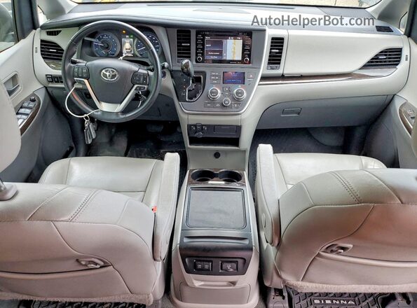 5TDDZ3DC5LS228722 2020 TOYOTA SIENNA Black Widok deski rozdzielczej