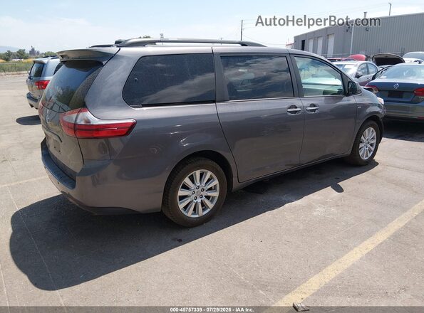 5TDDZ3DC6HS151205 2017 TOYOTA SIENNA Gray Rear right