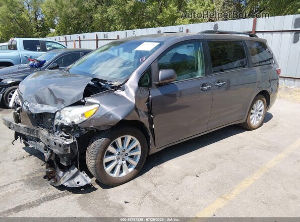 5TDDZ3DC6HS151205 2017 TOYOTA SIENNA Gray Front left