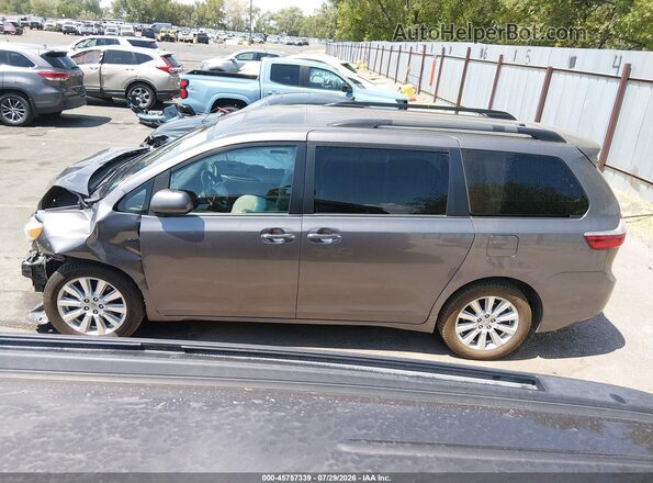 5TDDZ3DC6HS151205 2017 TOYOTA SIENNA Gray 