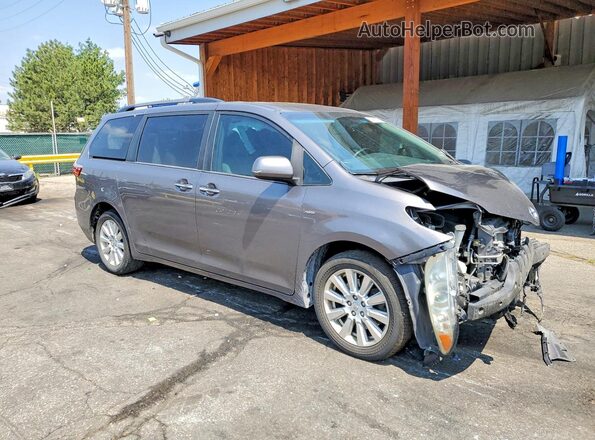5TDDZ3DC7HS155117 2017 TOYOTA SIENNA Gray Przód prawy