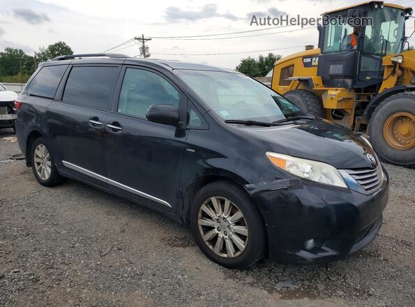 5TDDZ3DC7HS174282 2017 TOYOTA SIENNA Black Delantero derecho