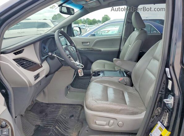 5TDDZ3DC7HS174282 2017 TOYOTA SIENNA Black Vista interior delantera