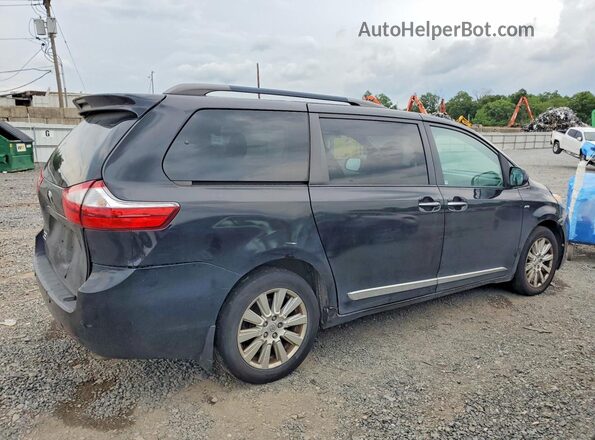 5TDDZ3DC7HS174282 2017 TOYOTA SIENNA Black Trasero derecho