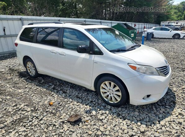 5TDDZ3DC7HS176730 2017 TOYOTA SIENNA White Przód prawy