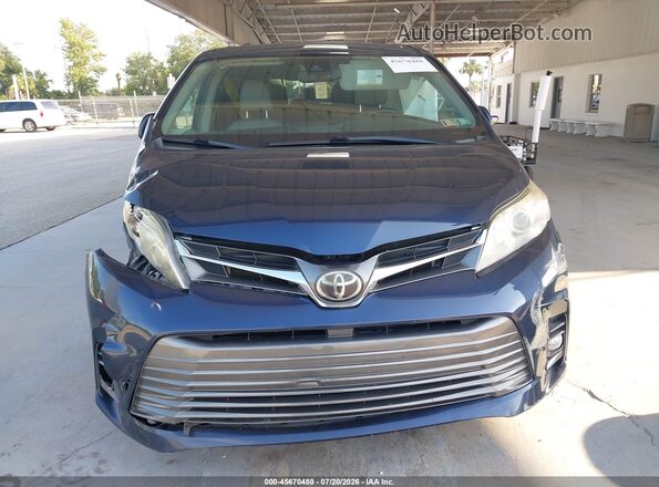 5TDDZ3DC7KS221026 2019 TOYOTA SIENNA Blue Вид щитка приладів