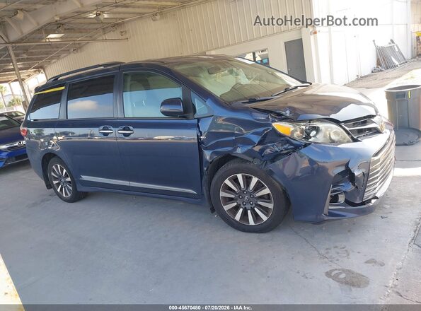 5TDDZ3DC7KS221026 2019 TOYOTA SIENNA Blue Вид задньої частини салону