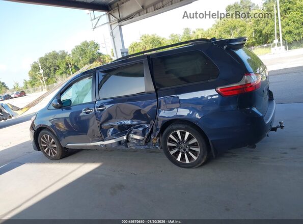 5TDDZ3DC7KS221026 2019 TOYOTA SIENNA Blue Панорамний вид салону 360°