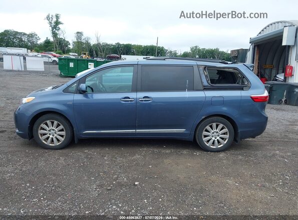5TDDZ3DC8HS183248 2017 TOYOTA SIENNA Blue Սալոնի 360 աստիճան տեսք
