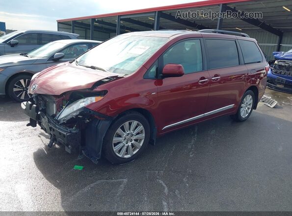 5TDDZ3DC9HS161064 2017 TOYOTA SIENNA Red Front left