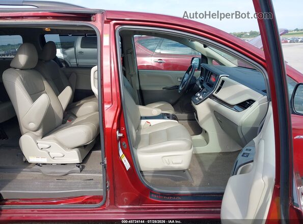 5TDDZ3DC9HS161064 2017 TOYOTA SIENNA Red Front interior view