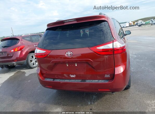 5TDDZ3DC9HS161064 2017 TOYOTA SIENNA Red 