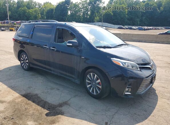 5TDDZ3DC9KS214725 2019 TOYOTA SIENNA Черный Передняя правая четверть