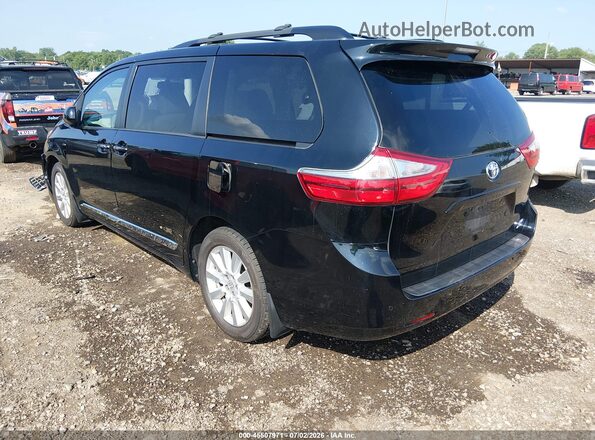 5TDDZ3DCXHS171229 2017 TOYOTA SIENNA Black Rear left