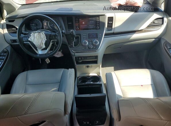 5TDDZ3DCXJS197707 2018 TOYOTA SIENNA Red წინა პანელის ხედი