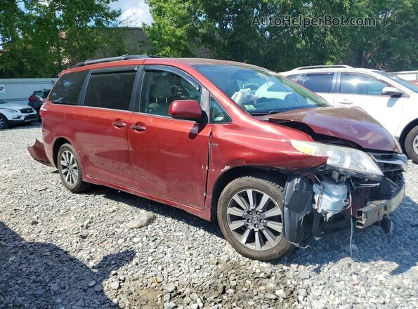 5TDDZ3DCXJS197707 2018 TOYOTA SIENNA Red წინა მარჯვენა