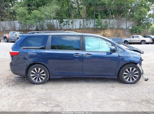 5TDDZ3DCXKS213583 2019 TOYOTA SIENNA Blue Սալոնի հետևի տեսք