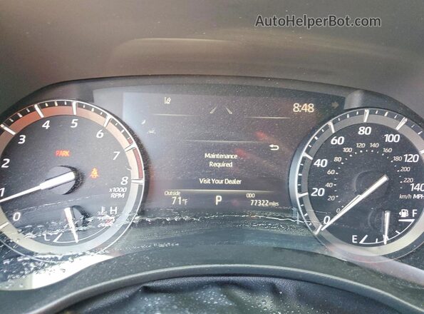 5TDDZRBH0LS013301 2020 TOYOTA HIGHLANDER Blue Widok zestawu wskaźników