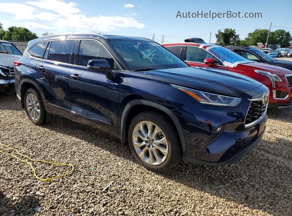 5TDDZRBH0LS013301 2020 TOYOTA HIGHLANDER Blue Przód prawy