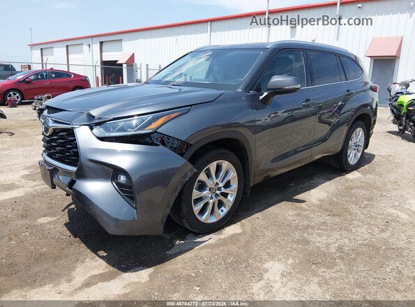 5TDDZRBH0LS050297 2020 TOYOTA HIGHLANDER Gray Передня ліва чверть