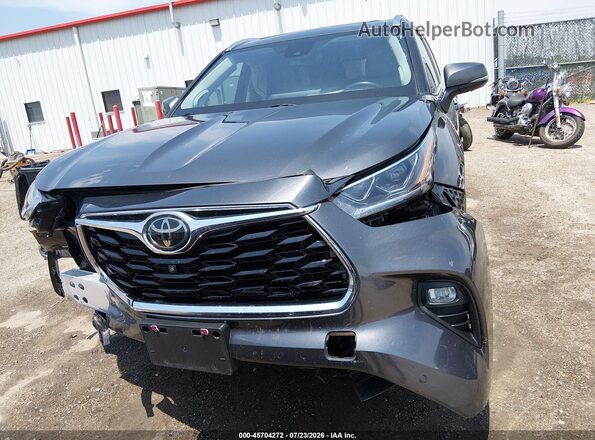 5TDDZRBH0LS050297 2020 TOYOTA HIGHLANDER Gray Вид щитка приладів