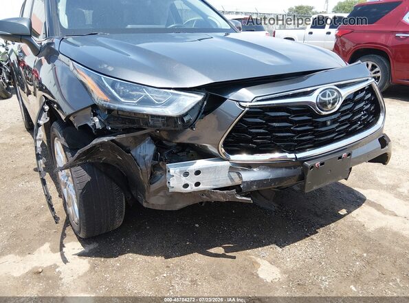 5TDDZRBH0LS050297 2020 TOYOTA HIGHLANDER Gray Вид спереду